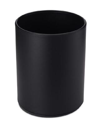 Papeleira Dupla Pele Sintetica Preta 10L